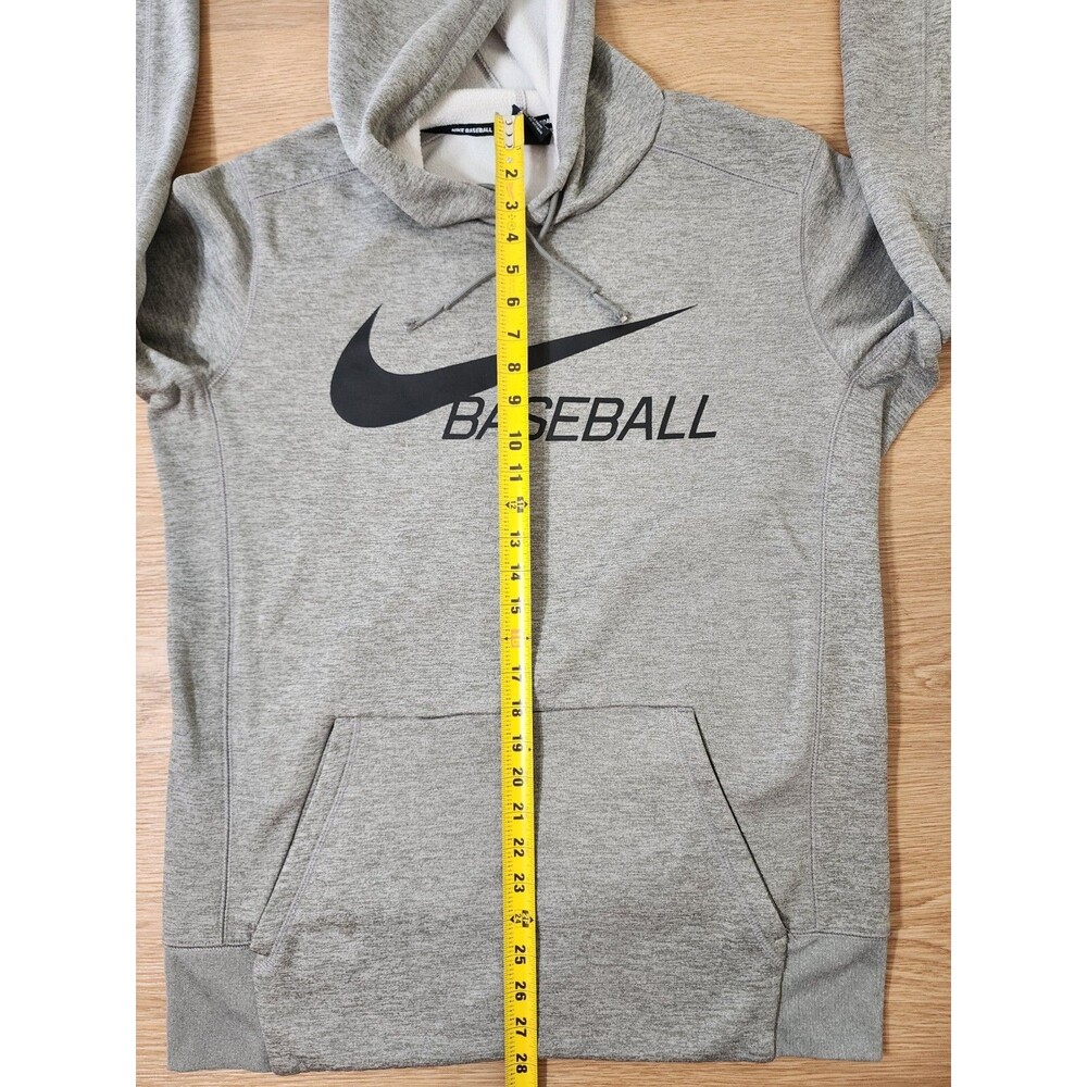 Nike Baseball hoodie Sweatshirt Mens L Fleece DRI-FIT Graphic Check Logo READ - Picture 6 of 8